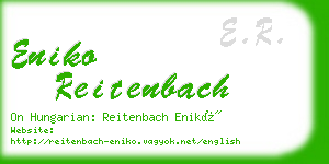 eniko reitenbach business card